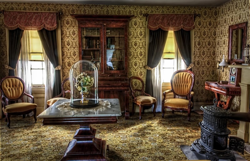 Living room with eco-friendly textiles
